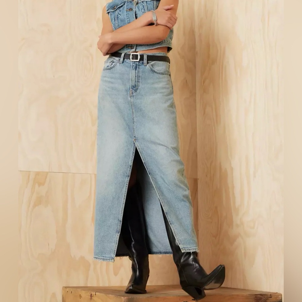 Levi’s maxi denim skirt